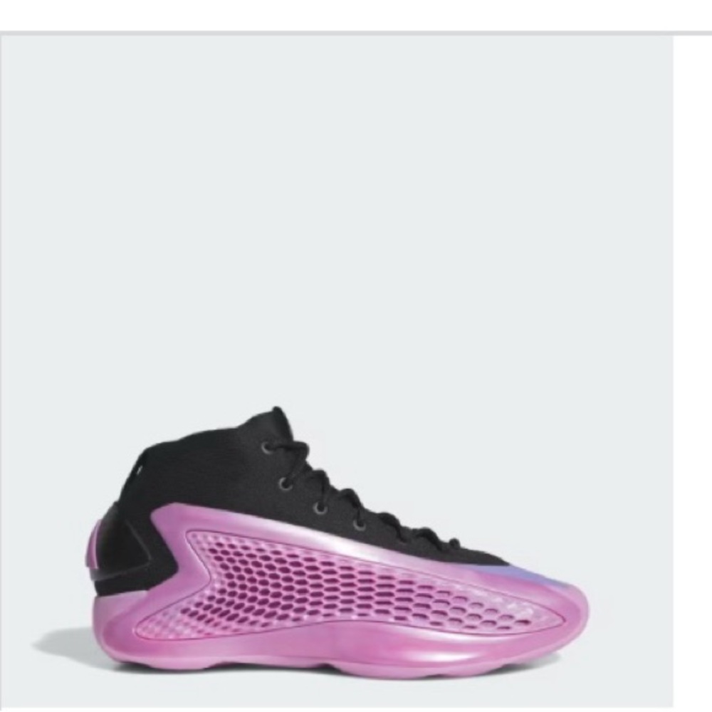 Adidas Anthony Edward’s 1 Men’s Black and Purple Basketball Sneakers